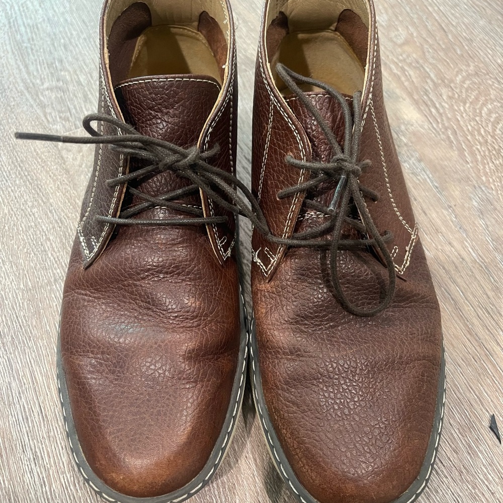 Johnston & Murphy Kids Brown Leather Boots